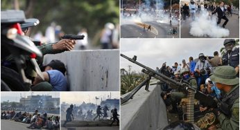 Maduro diz ter controle das Forças Armadas; veja imagens dos confrontos