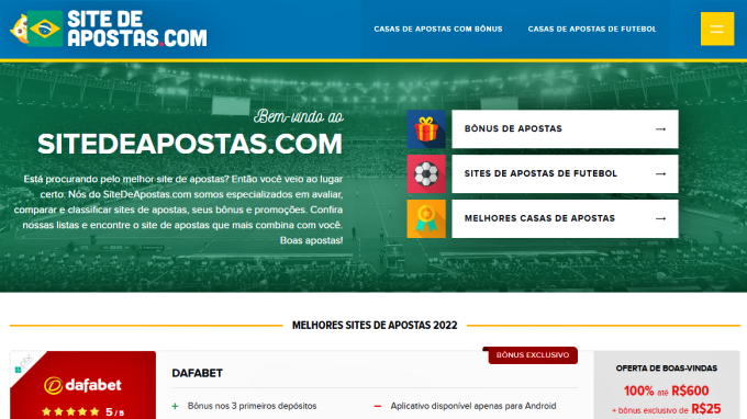 Brasil lidera acessos a sites de apostas esportivas em 2022