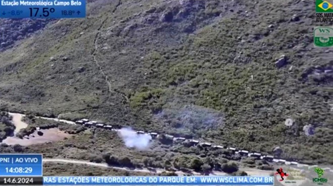 Vídeo mostra militares local exato onde começou incêndio Parque Nacional do Itatiaia