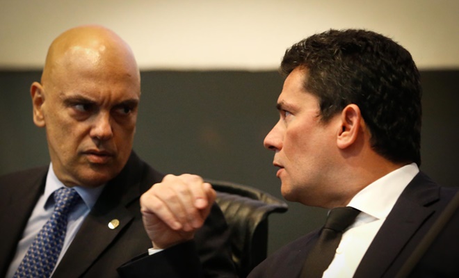 semelhanças diferenças entre atuações Alexandre de Moraes Sergio Moro 