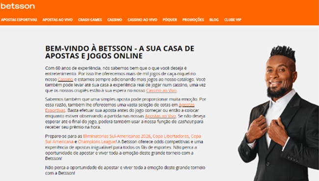 Betsson solicitará licenças Brasil jogos online internet