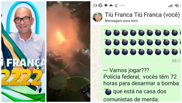 homem explode bomba brasília