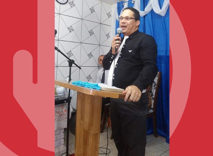 O pastor Jefferson Batista de Amorim